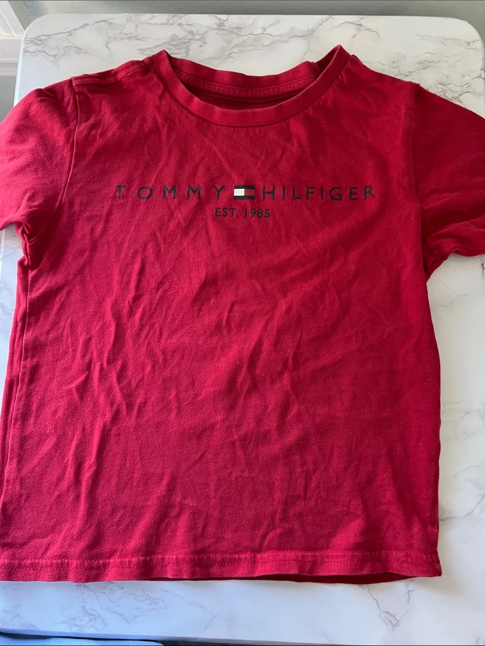 Tommy Hilfiger Red Logo Graphic Tee
